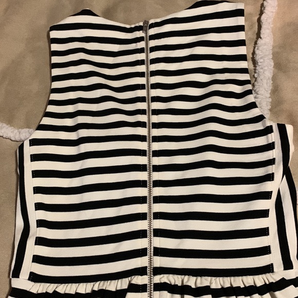 MADEWELL Inset Fit & Flare Abroad Striped Dress XS NWT - Picture 4 of 4